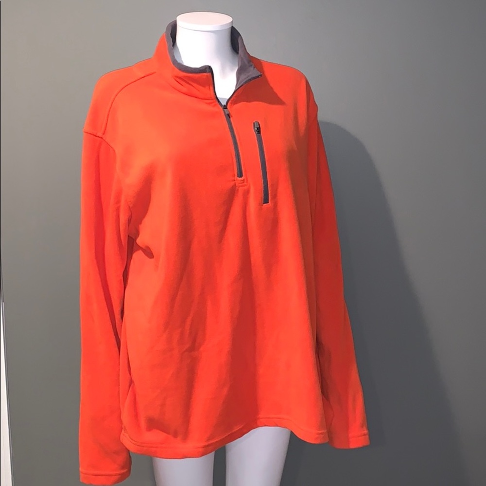 Men's Orange Quarter-Zip Jacket